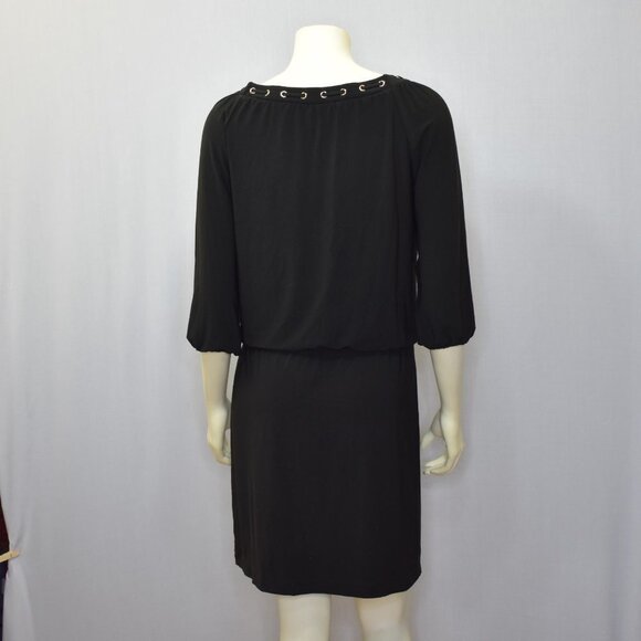 WHITE HOUSE BLACK MARKET 3/4 SLEEVE GROMMET BLOUSO - Picture 8 of 11